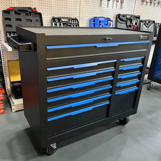12 Drawers Tool Cabinet with 4 Wheels, Auto Repair Tool Set, high Volume with Full Set of Tools, Maintenance Workshop/domestic