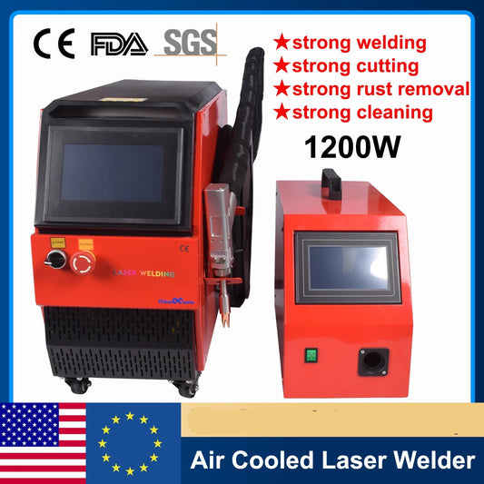 1200W Air Cooling Laser Welder 4 in 1 Strong Cutting Welding Cleaning Rust Removal for Metal Fiber Laser Welding Machine Solder